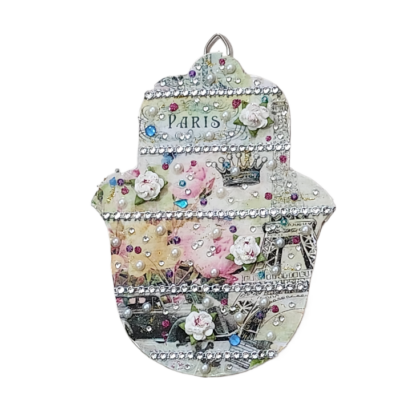 Paris Dream Hamsa – Romantic Vintage Wall Art
